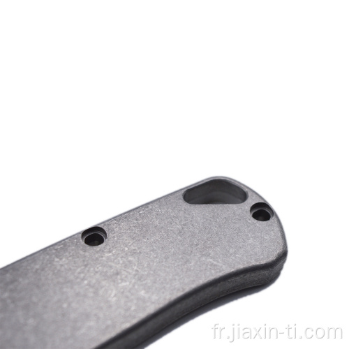 Pièces de cadre de couteau personnalisées Échelles de poignée de couteau en titane